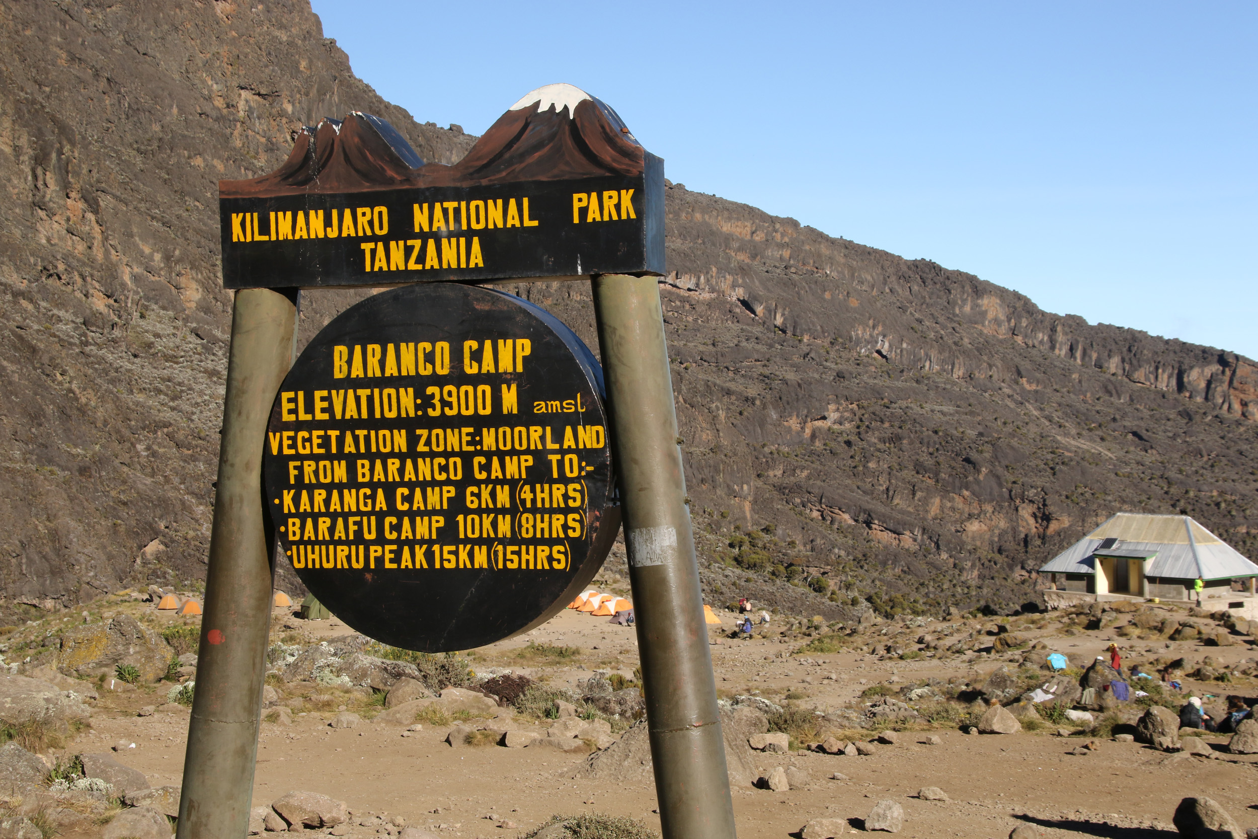 Day 3: Shira Cave Camp (3,750m/12,303ft) to Barranco Camp (3,900m/12,795ft) via Lava Tower (4,600m/15,092ft)