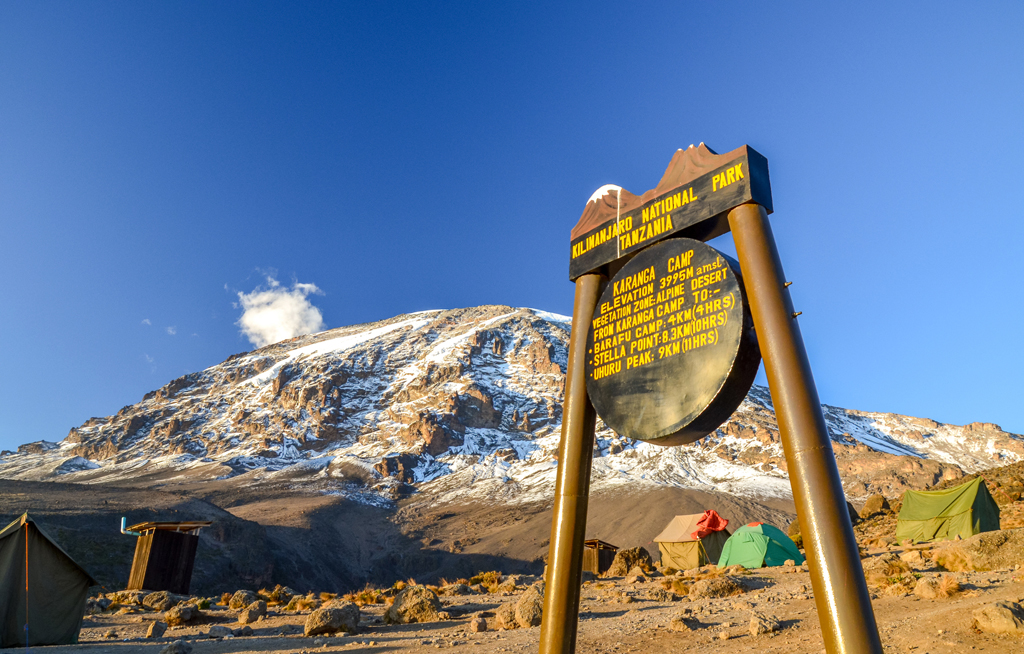 Day 4: Barranco Camp (3,900m/12,795ft) to Karanga Camp (3,995m/13,107ft)