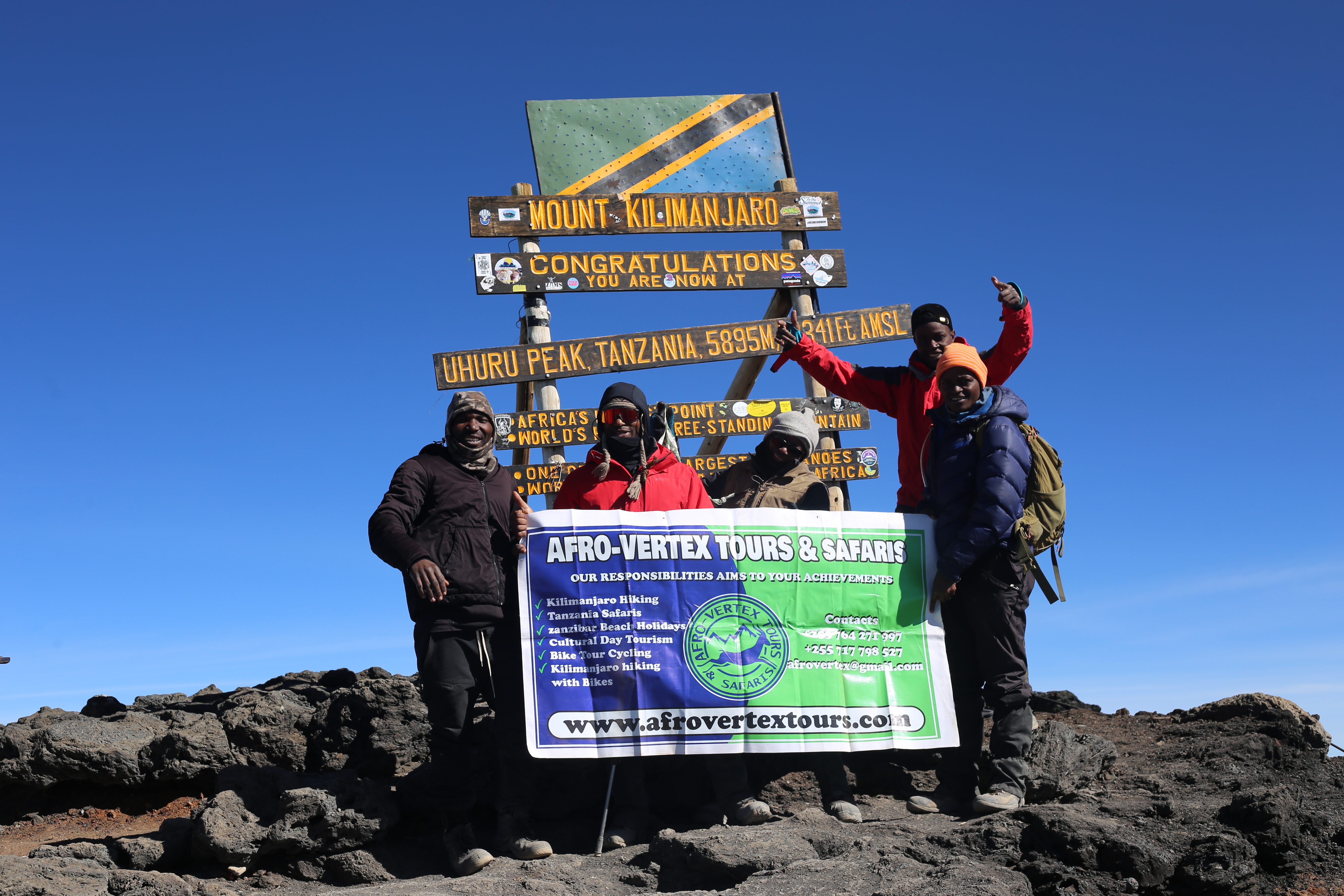 Day 5: Barafu Camp (4,673m/15,331ft) to Uhuru Peak (5,895m/19,340ft) via Stella Point (5,756m/18,885ft) and descend to Mweka Camp (3,100m/10,171ft)